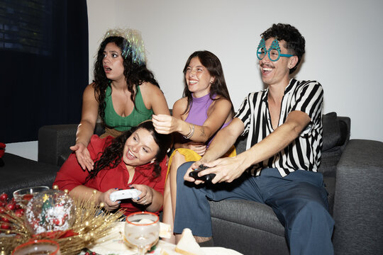 Friendship, technology and leisure concept