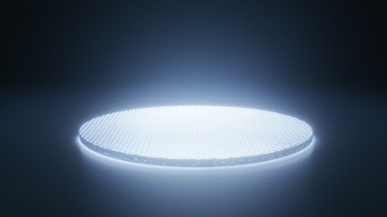 Ultra Thin Metamaterial Sheet Illuminated on Dark Background