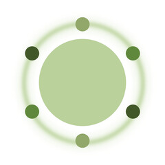 Green Presentation Chart Shape