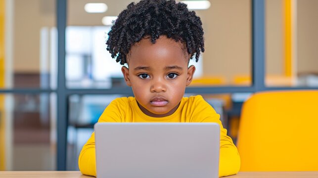 Inclusive Education: Child Using Speech-to-Text Device for Communication in Classroom