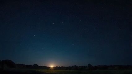 night sky with clouds and stars