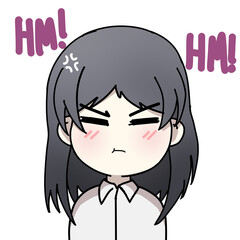 Lita, Cute Anime Girl Angry.