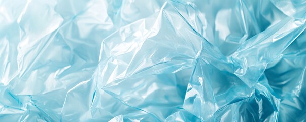Fototapeta premium Closeup of blue plastic forming an interesting textured background