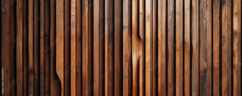 Poster rustic background texture created by vertical wooden planks