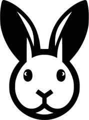 This flat vector rabbit icon is ideal for rabbit-themed events like Easter or pet expos. Its minimalist black and white design captures the rabbit's charm and energy, perfect for event branding.