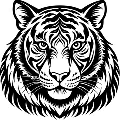 Fototapeta premium tiger head vector