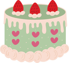 Strawberry Cake Icon