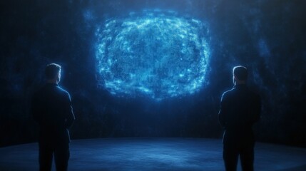 Cyber espionage operations global intelligence center digital surveillance high-tech environment observational viewpoint data analysis