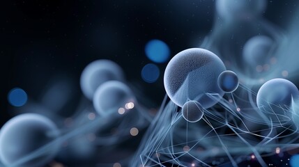 abstract background with lights bokeh 