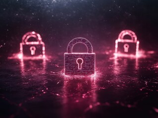 Ransomware attack simulation digital locking mechanism cybersecurity awareness virtual environment 3d visualization