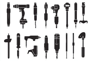 Obraz premium Collection of Various Industrial Tools and Equipment