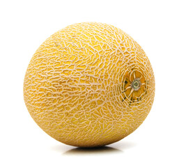 Cantaloupe melon on white background