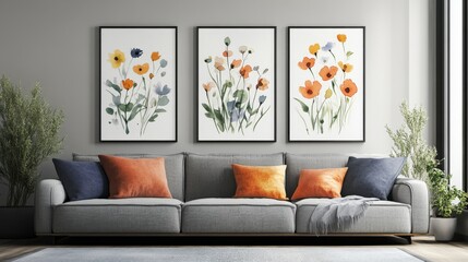 Vibrant Floral Art for Home Décor