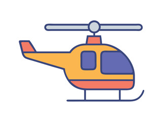 Helicopter Side View Icon