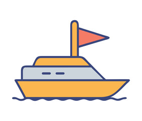 Sailboat Side View Icon