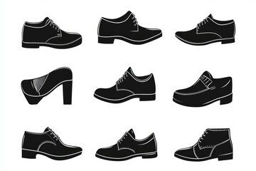 Stylish Shoe Silhouettes - A Collection of Elegant Footwear Designs
