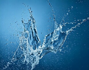 空間を舞い散る美しい水しぶき