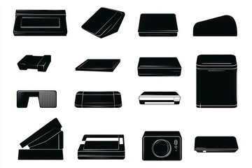 Collection of Vintage Technology Silhouettes