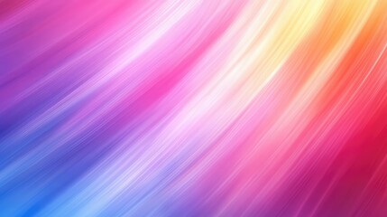 Obraz premium Vibrant Abstract Background with Soft Gradient Waves in Shades of Pink, Purple, Yellow, and Orange for Use in Design and Digital Art Projects