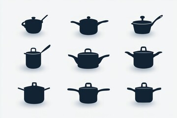 Elegant Collection of Cooking Pots and Pans