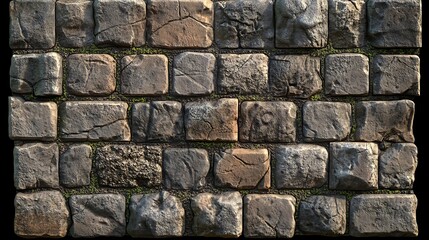 Obraz premium Old grunge wall with window and stone floor. Abstract background.