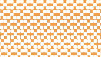 Floral seamless pattern.Orange and white tile and textile design.Nature gentle seamless pattern.Vector pattern.Bauhaus geometric pattern background, vector abstract square lines.