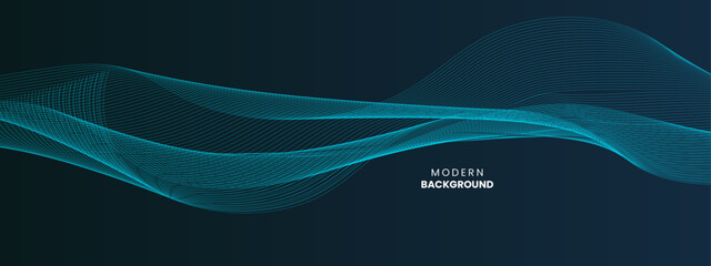 dark teal, gradient abstract background featuring teal wave lines on a dark blue backdrop, perfect for presentations, technology themes, creative digital projects, and modern design.