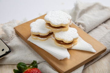 Little sugar powdered alfajores peruvian argentinian sweet food desserts gourmet