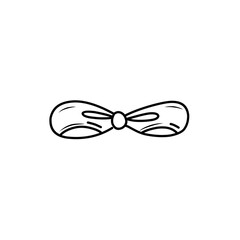 Fototapeta premium doodle sketch of bow tie