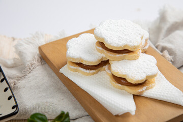 Little sugar powdered alfajores peruvian argentinian sweet food desserts gourmet