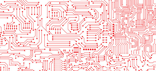 Circuit board abstract technology on white background stock illustration. 