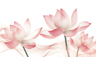 Fototapeta premium flowers and leaves in pictures illustrator2D