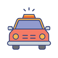 Taxi Front View Icon