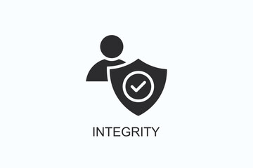 Integrity Icon Or Logo Isolated Illustration