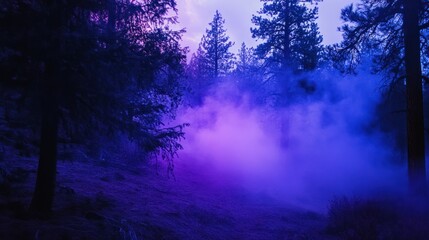 Fototapeta premium A spectral hue that combines the intensity of a laser with the softness of a mist, creating a wholly otherworldly appearance.