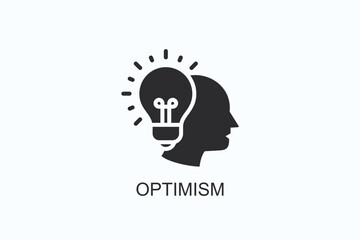Optimism Icon Or Logo Isolated Illustration