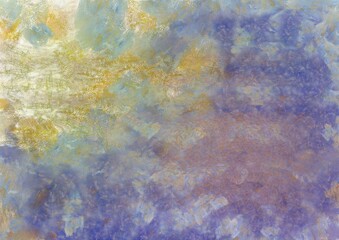Colorful gradient background with color transitions. Colorful gradient background Chalk illustration gives an impressionist style to the painting.