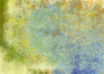 Colorful gradient background with color transitions. Colorful gradient background Chalk illustration gives an impressionist style to the painting.