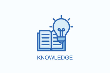 Knowledge Icon Or Logo Isolated Illustration