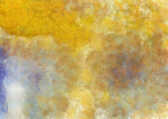 Colorful gradient background with color transitions. Colorful gradient background Chalk illustration gives an impressionist style to the painting.