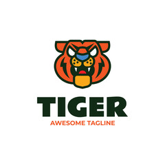 Tiger Simple Mascot Logo
