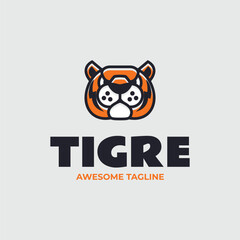 Tigre Simple Mascot Logo