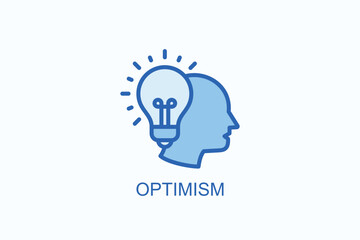 Optimism Icon Or Logo Isolated Illustration