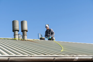 Rooftop Chimney Repair Work
