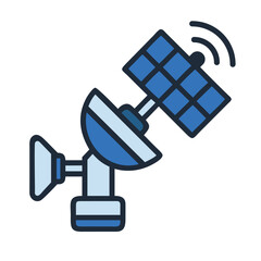 Dual Satellite Dish Icon