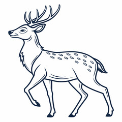 deer icon with white background