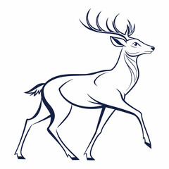 deer icon with white background