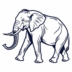 elephant icon with white background