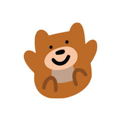 Jump bear with children style