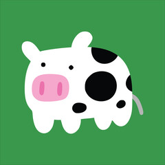 Cow with children style